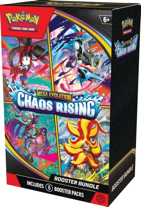 Pokémon Mega Evolution – Chaos Rising Booster Bundle – 6 Booster Packs