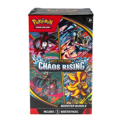 Pokémon Mega Evolution – Chaos Rising Booster Bundle – 6 Booster Packs