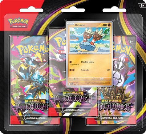Mega Evolution Pitch Black 3-Pack Blister – Binacle Promo