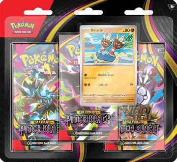 Mega Evolution Pitch Black 3-Pack Blister – Binacle Promo